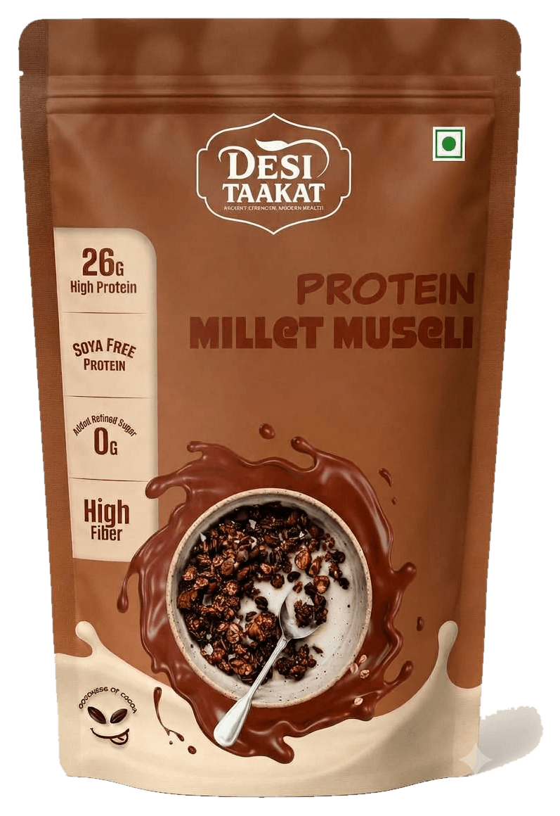 High Fibre Muesli · 250g · Dark Chocolate pack